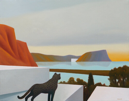 Isole del passato by Cesare Reggiani, Painting for Sale on Select