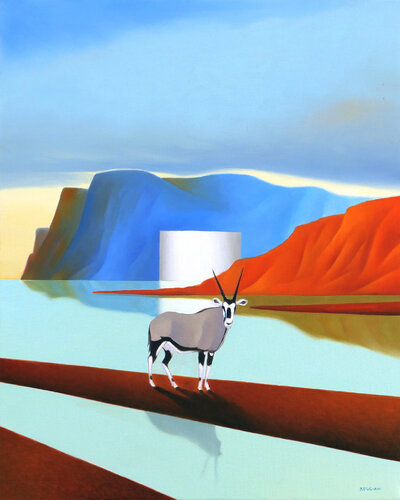L'estate dei calanchi by Cesare Reggiani, Painting for Sale on Select