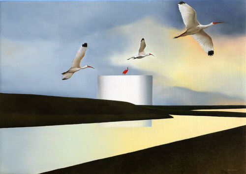La luce del delta by Cesare Reggiani, Painting for Sale on Select