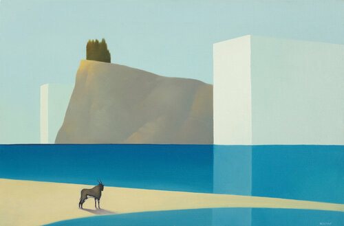 L'orice dell'attesa by Cesare Reggiani, Painting for Sale on Select