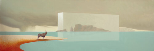La stasi turbata by Cesare Reggiani, Painting for Sale on Select