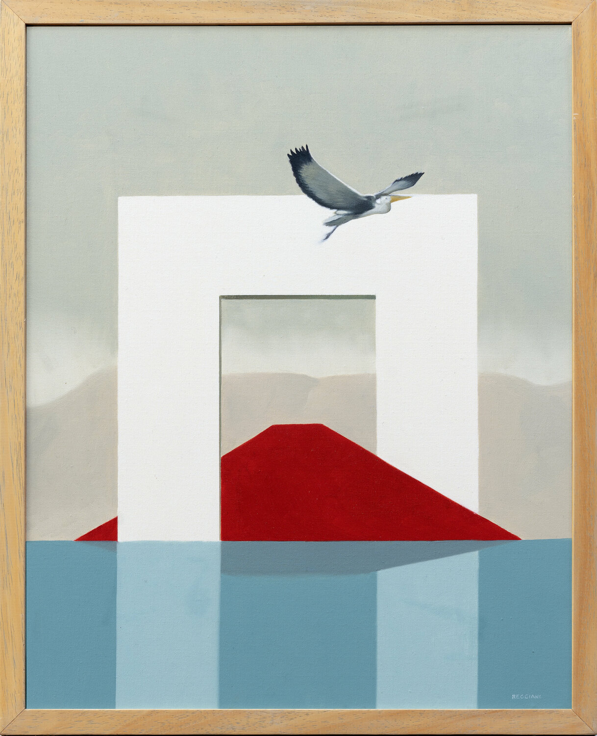 L'isola della simbiosi Cesare Reggiani Original painting for sale