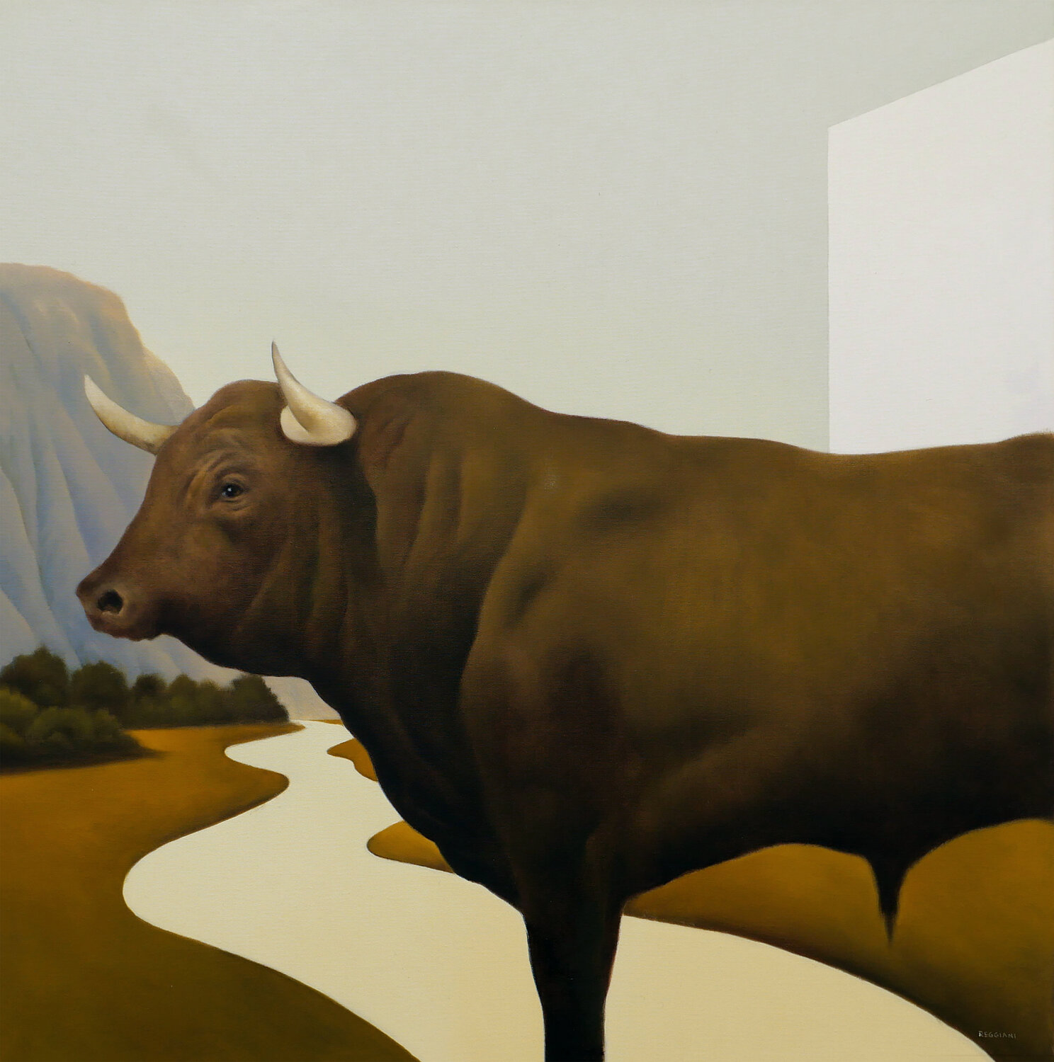 Canzone del mito Cesare Reggiani Original painting for sale