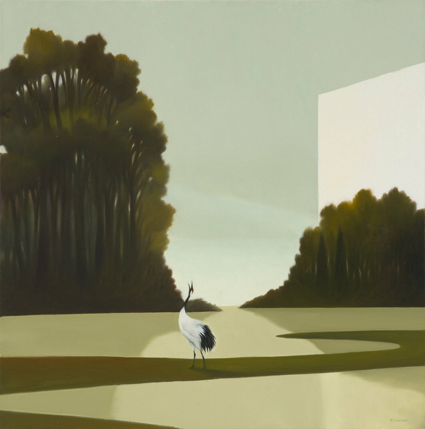Foresta del canto Cesare Reggiani Original painting for sale