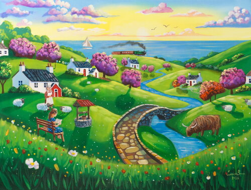 A Journey Through Summer Fields by Gordon Bruce, Painting for Sale on Select