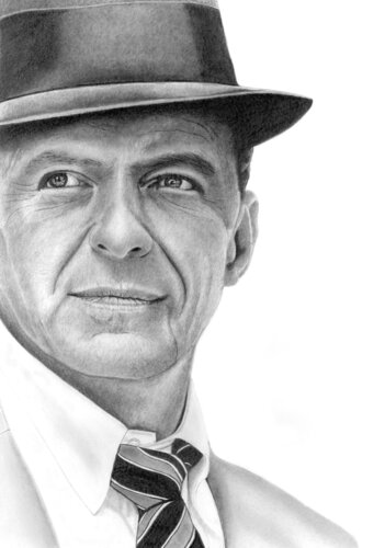 Frank Sinatra by Paul Stowe, Drawing for Sale on Select