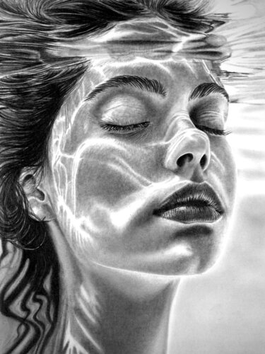 Underwater #7 by Paul Stowe, Drawing for Sale on Select