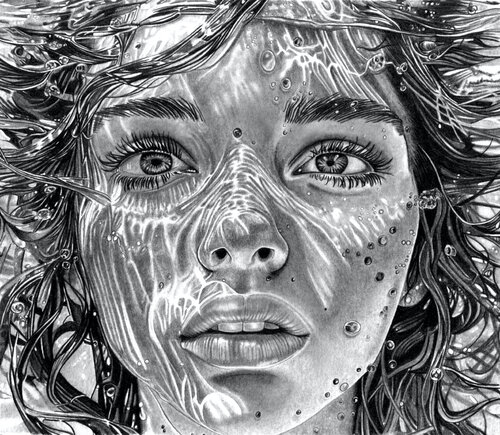 Underwater #8 by Paul Stowe, Drawing for Sale on Select