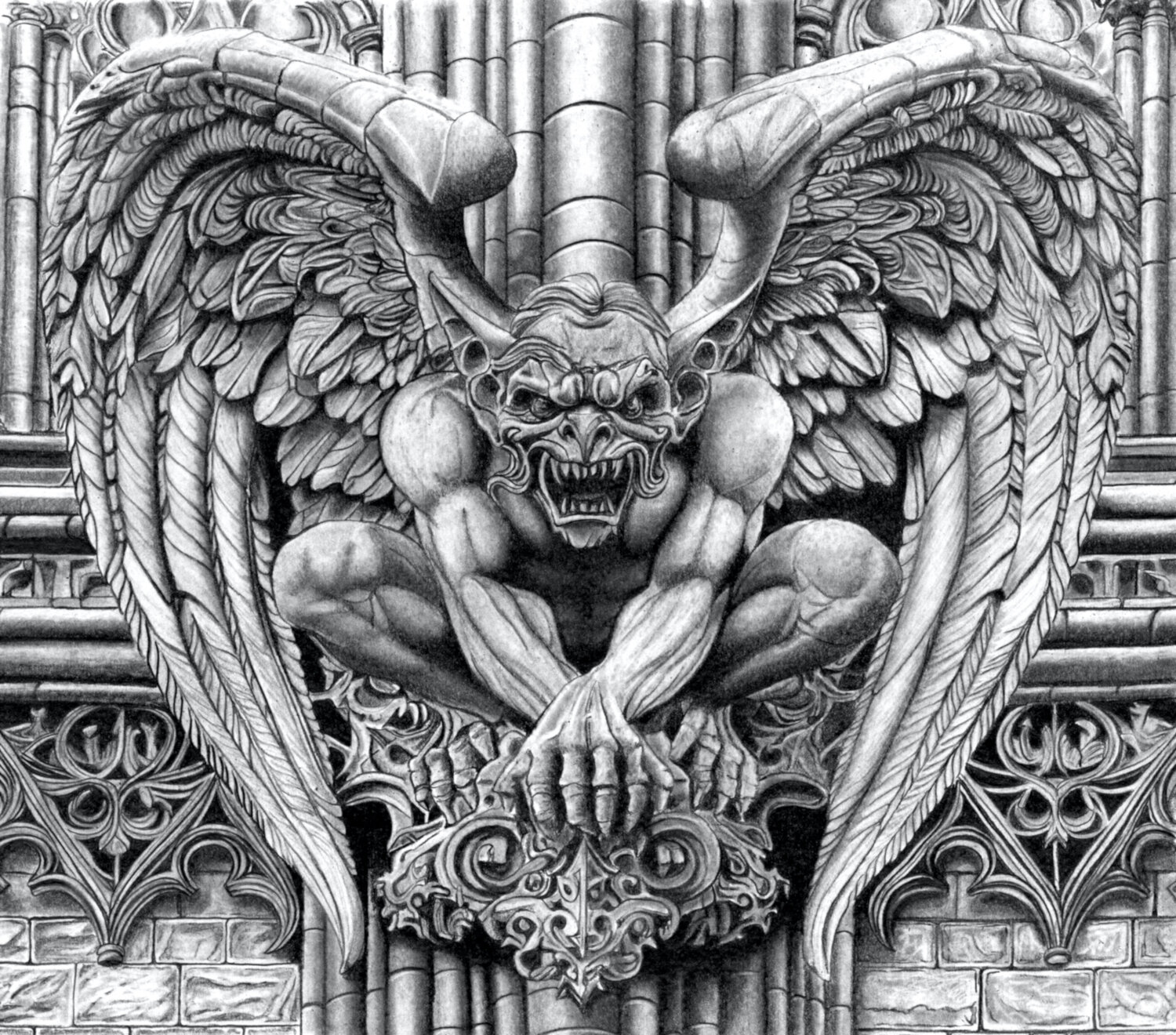 Grotesque Paul Stowe Drawing for sale
