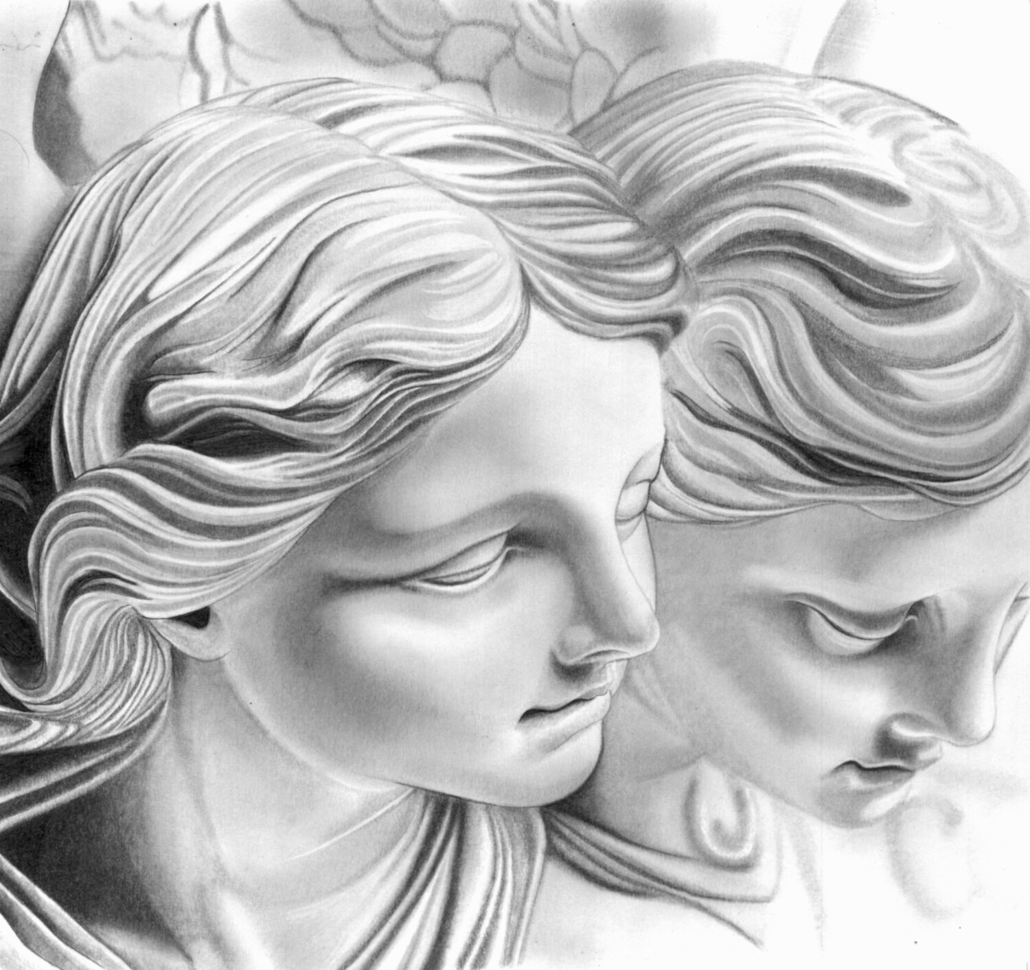 Angels Paul Stowe Drawing for sale