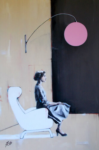 THE BOX YOU CALLED A GIFT by Petra Kaindel, Painting for Sale on Select