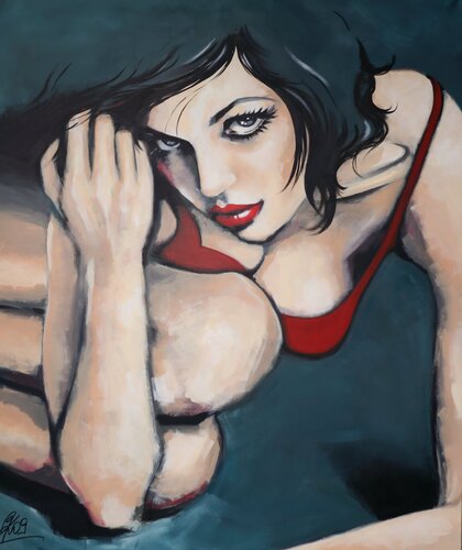 LOVE GROOVE by Petra Kaindel, Painting for Sale on Select