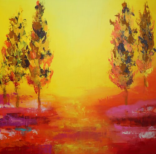 THE PATH TO THE LIGHT by Petra Kaindel, Painting for Sale on Select