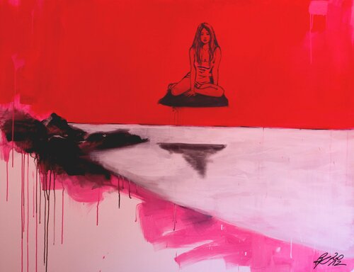 I AM NOT SAFE by Petra Kaindel, Painting for Sale on Select