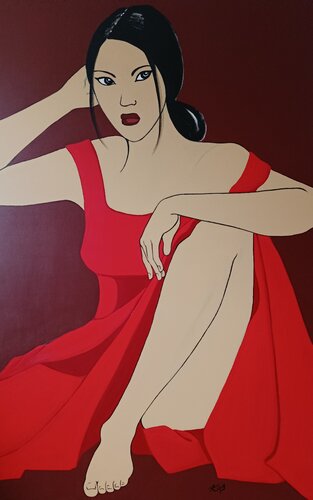 SETA - Seide by Petra Kaindel, Painting for Sale on Select