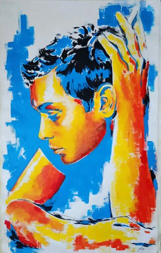HEY JUDE (LAW) by Petra Kaindel, Painting for Sale on Select