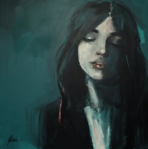 Don't let them see the weakness in your eyes by Petra Kaindel, Painting for Sale on Select