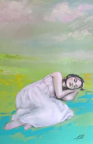 Nach Nangijala by Petra Kaindel, Painting for Sale on Select