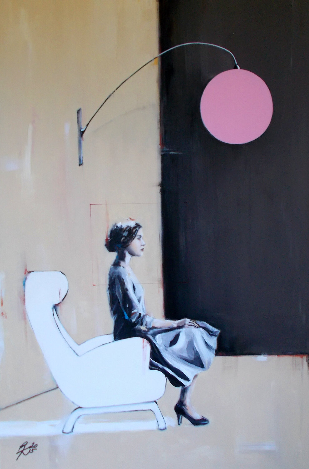 THE BOX YOU CALLED A GIFT Petra Kaindel Original painting for sale