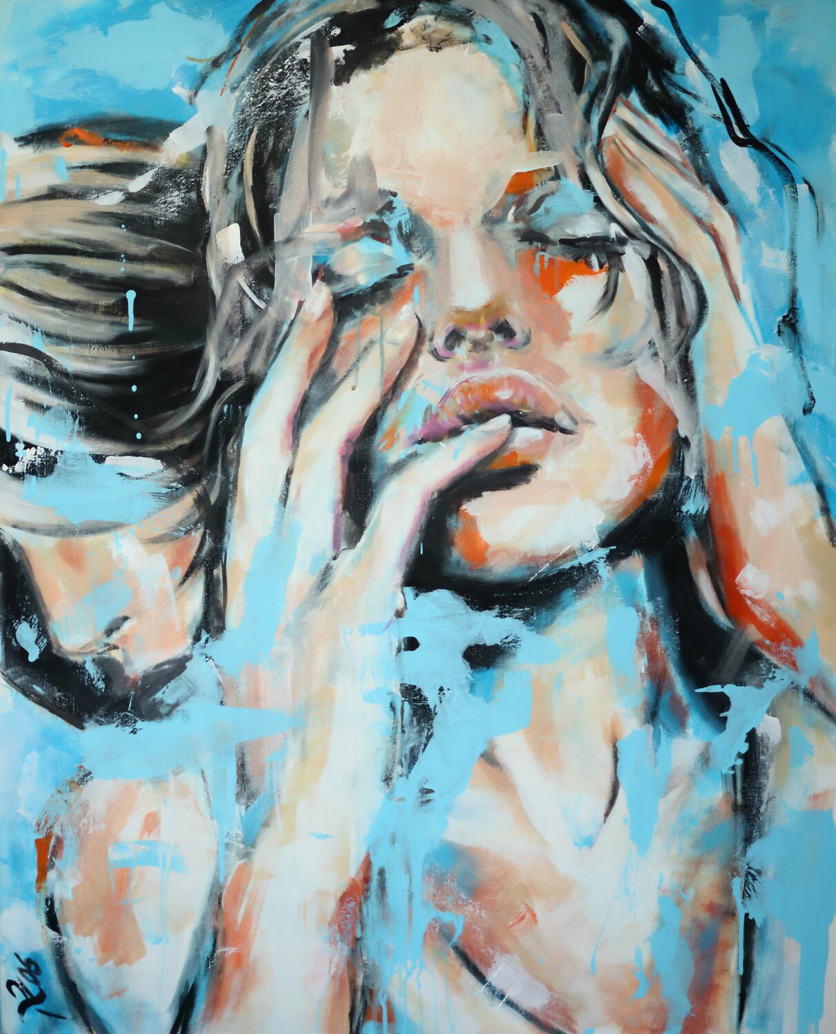 INTIMITÀ Petra Kaindel Original painting for sale