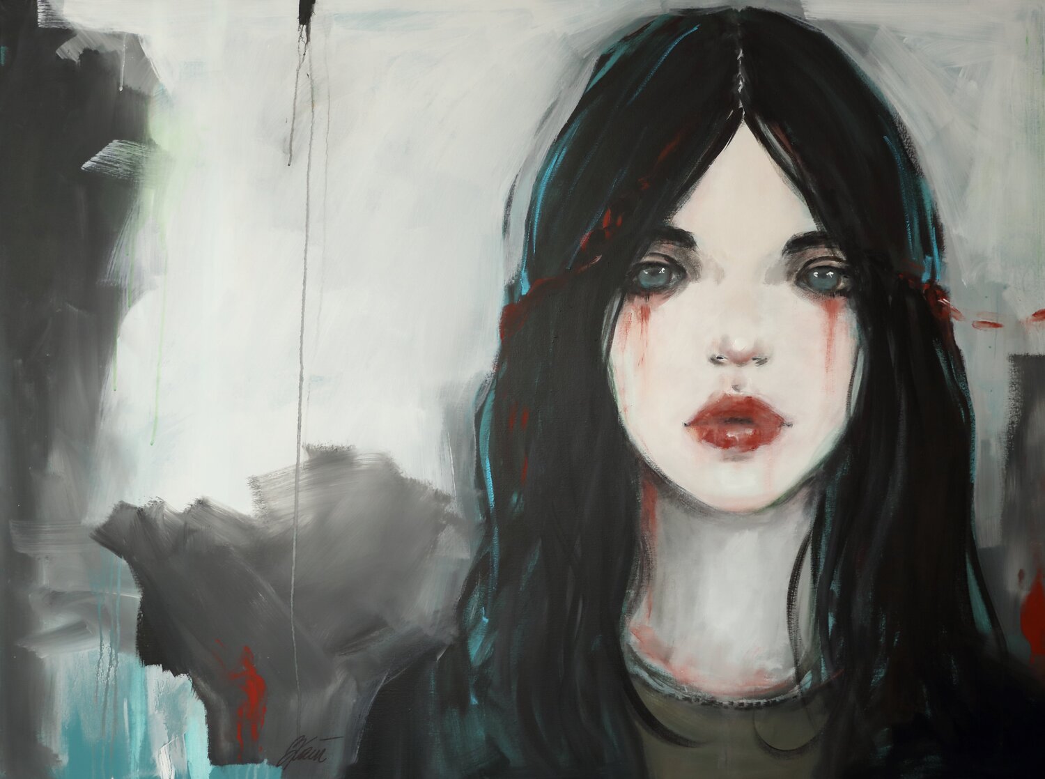 NO ONE KNOWS WHAT IT'S LIKE Petra Kaindel Original painting for sale