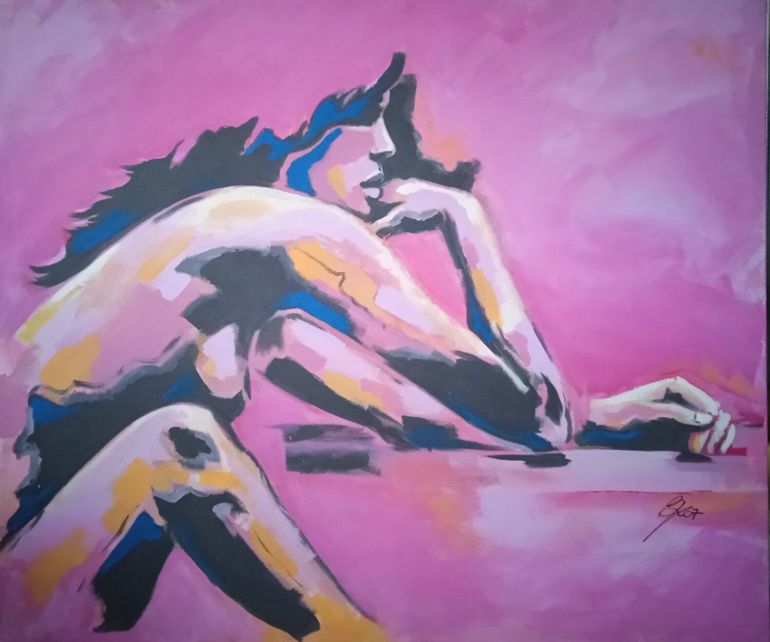 ALL I SEE Petra Kaindel Original painting for sale