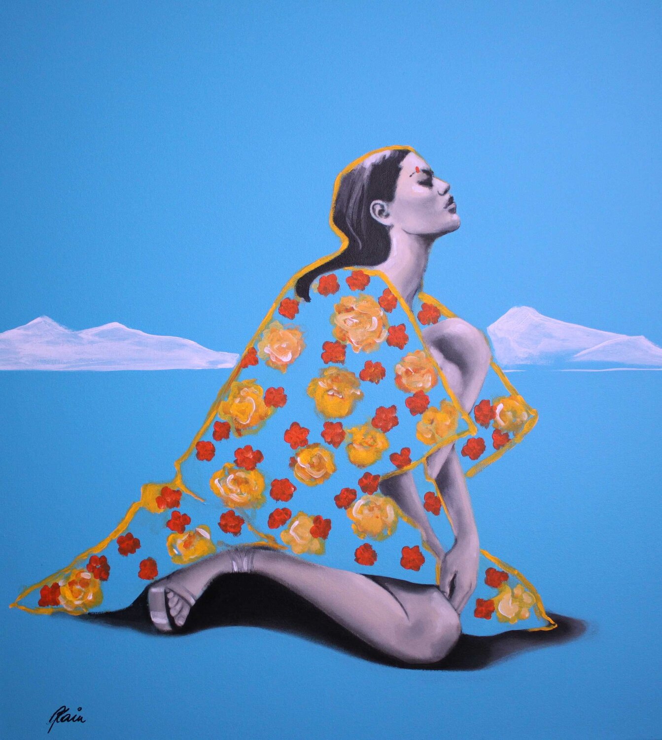 I'M STILL HERE Petra Kaindel Original painting for sale