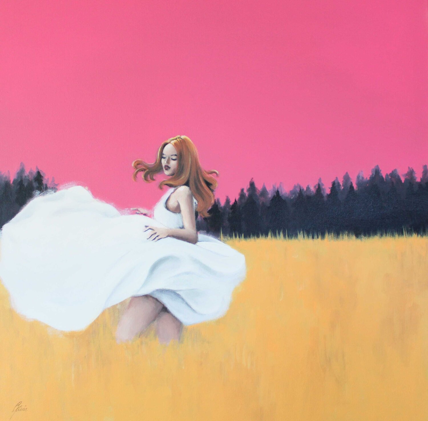RIDE - I am fucking crazy, but I am free Petra Kaindel Original painting for sale