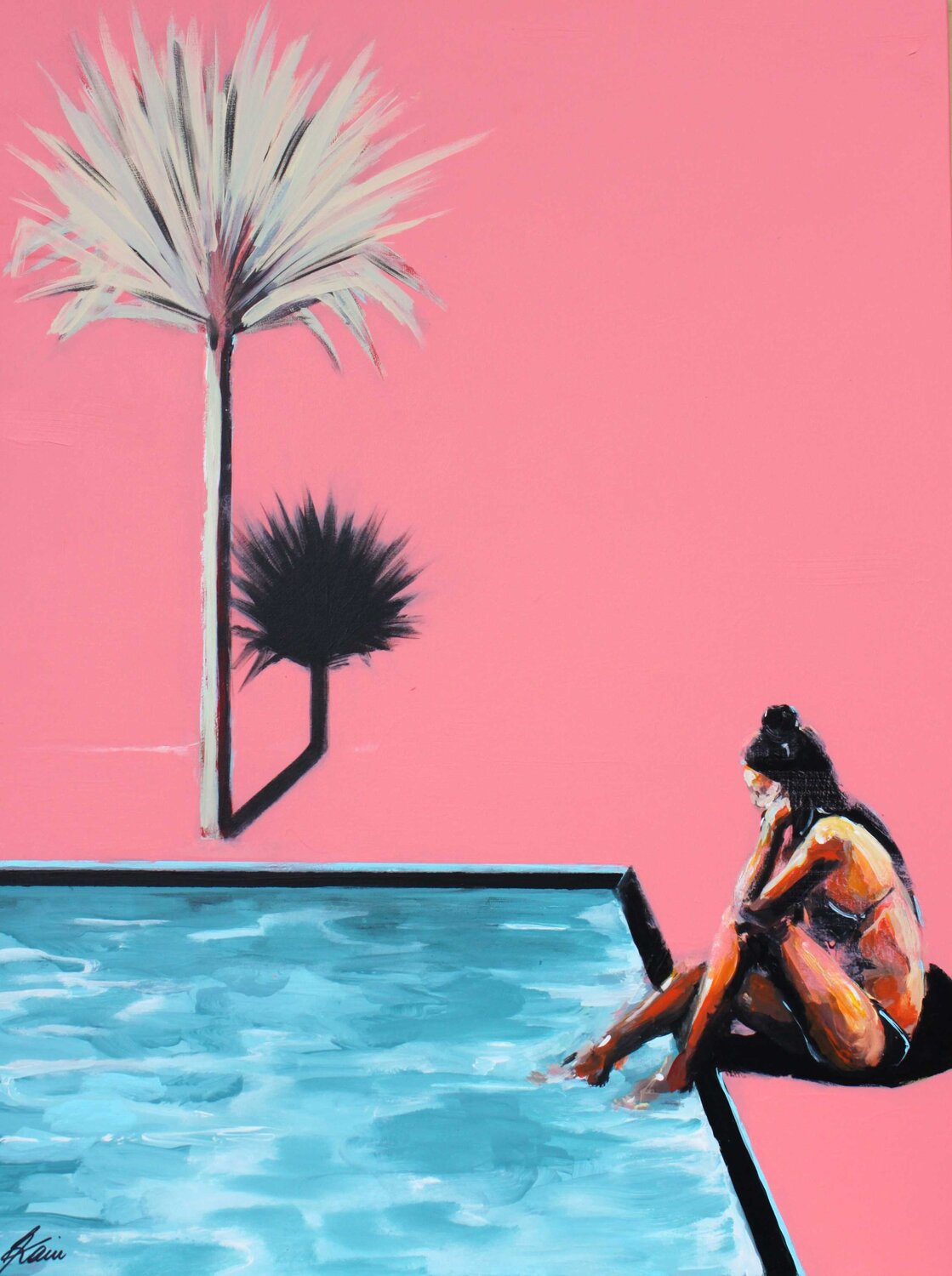LAST DAYS OF SUMMER Petra Kaindel Original painting for sale