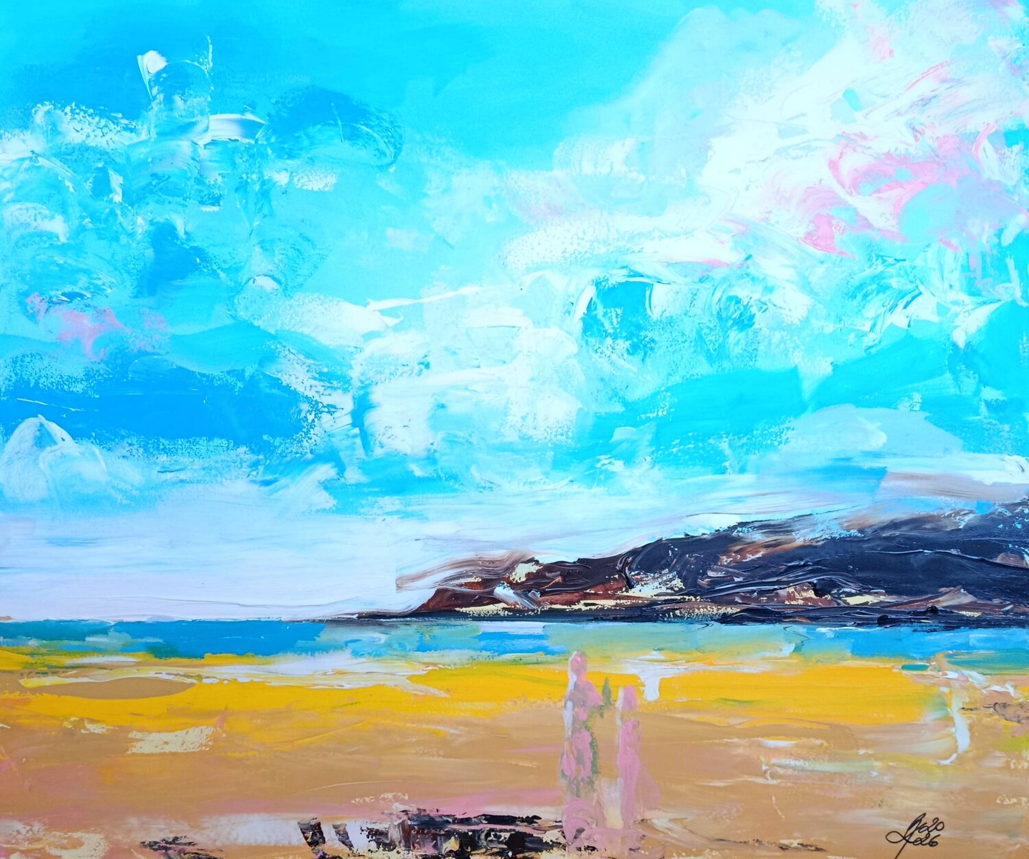 WILD COAST Petra Kaindel Original painting for sale