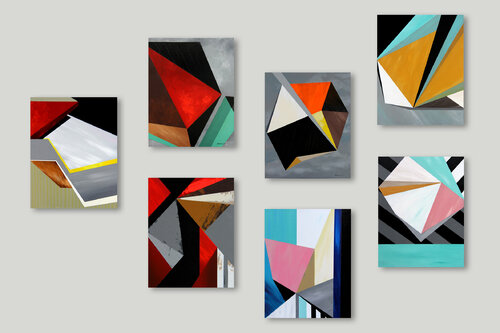 Geometric Series by Ilaamen Pelshaw, Painting for Sale on Select