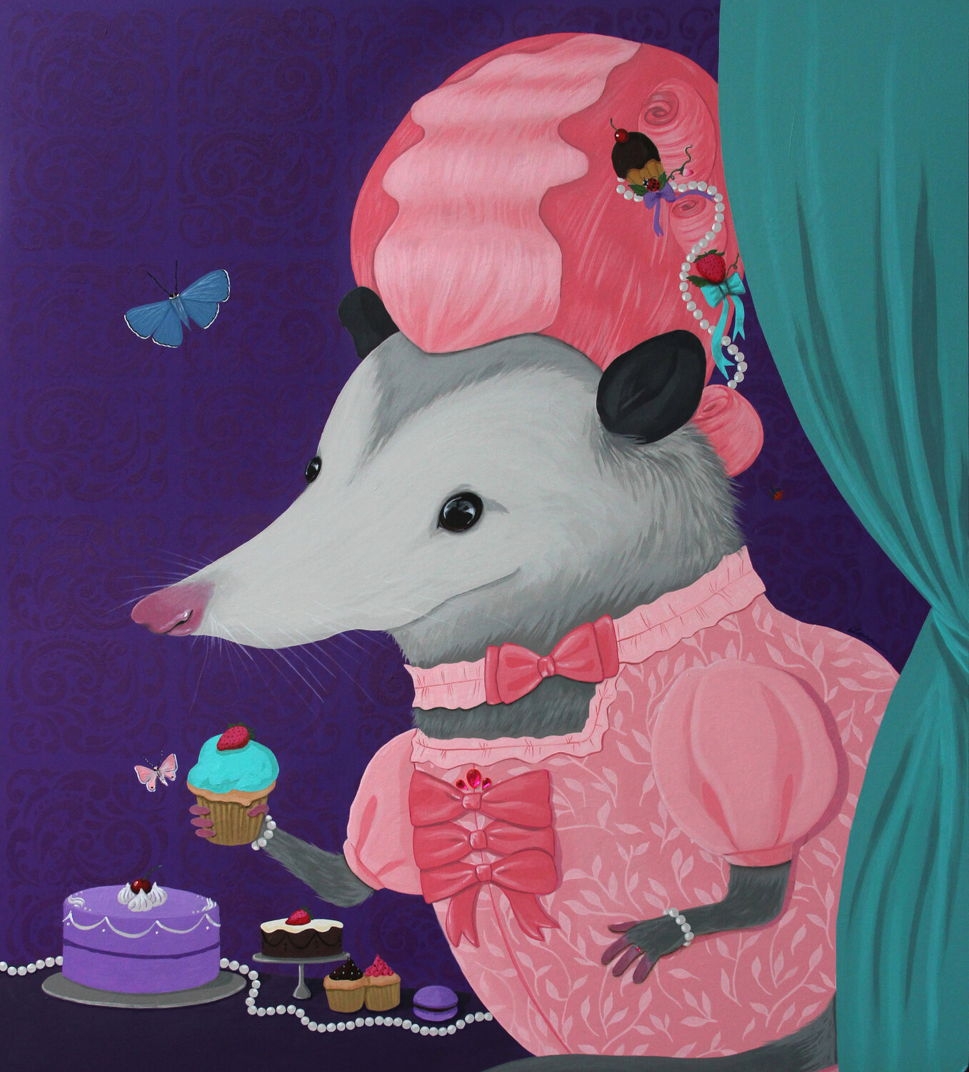 Let Them Eat Cake Ilaamen Pelshaw Original painting for sale