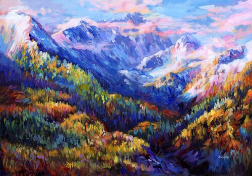 Wisdom of the Mountains by Leon Devenice, Painting for Sale on Select