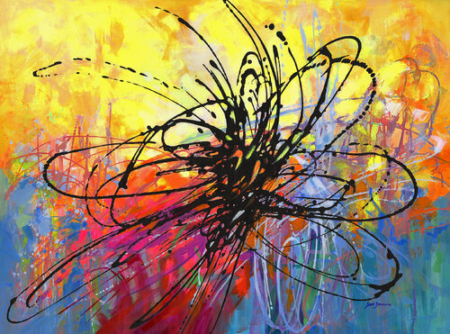 Energy in Motion by Leon Devenice, Painting for Sale on Select