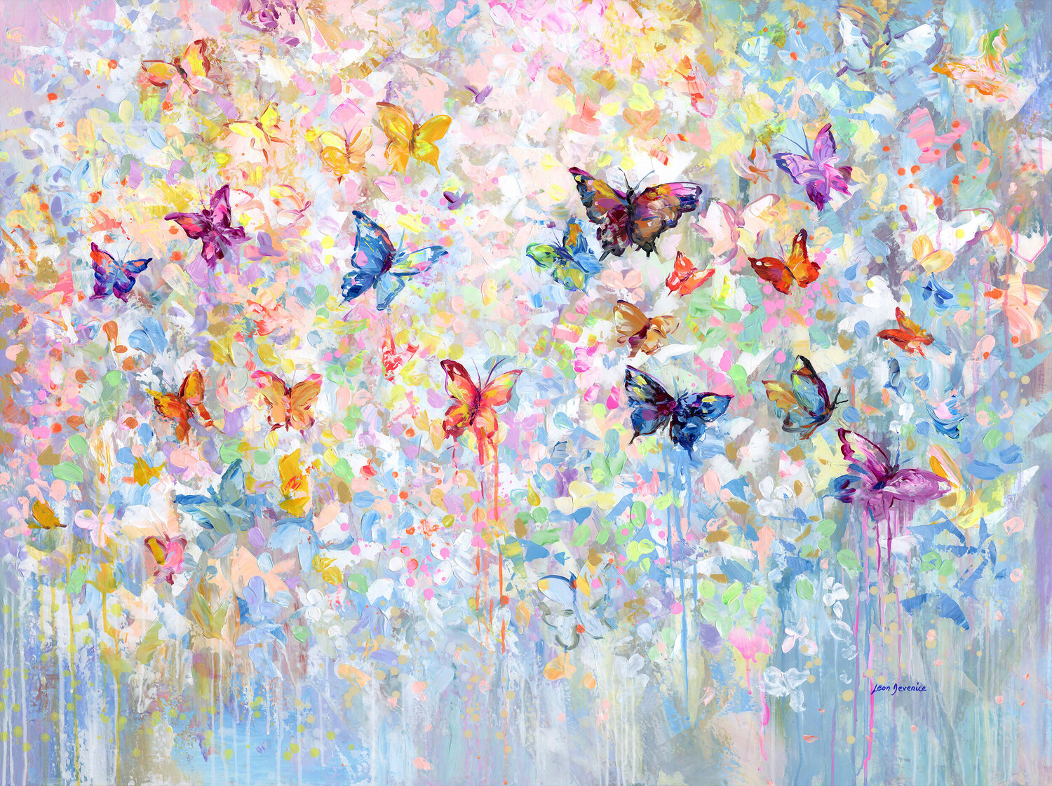 The Touch of Spring Leon Devenice Original painting for sale