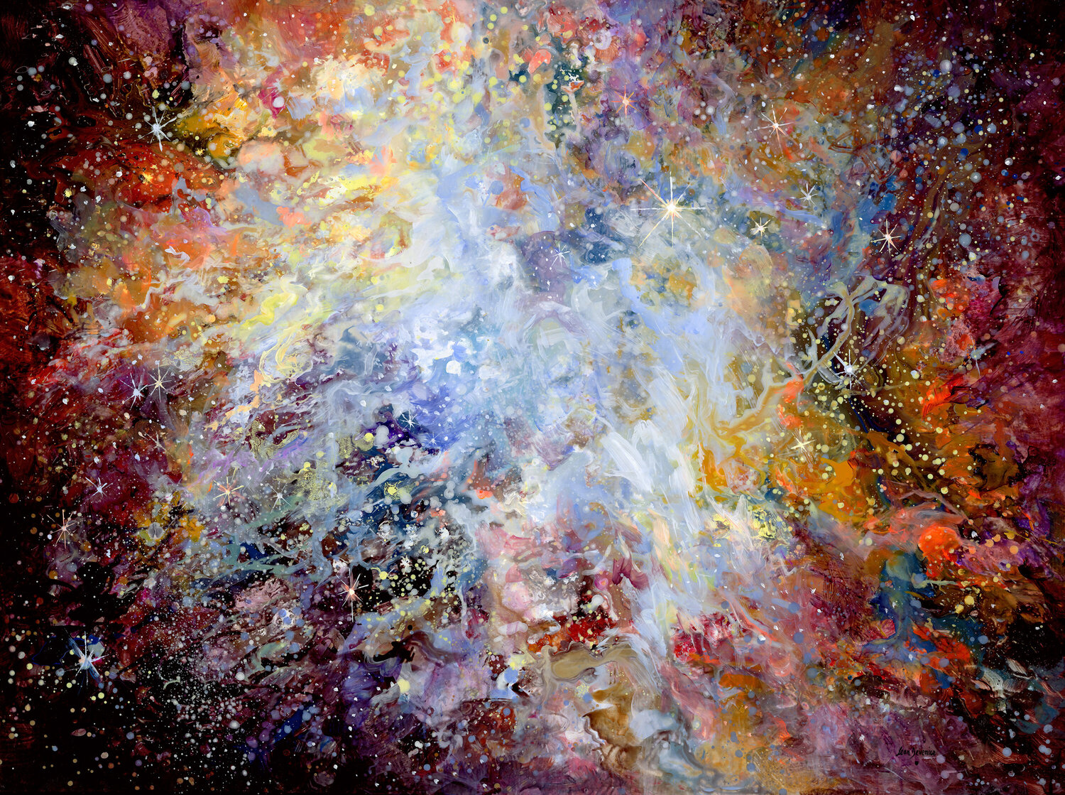 Echoes of Light Leon Devenice Original painting for sale