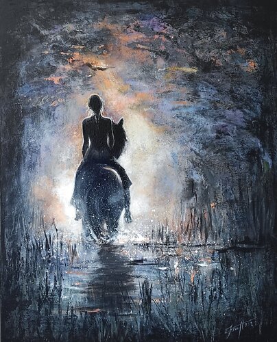 "ROMEO AND JULIA " by Elena Kraft, Painting for Sale on Select