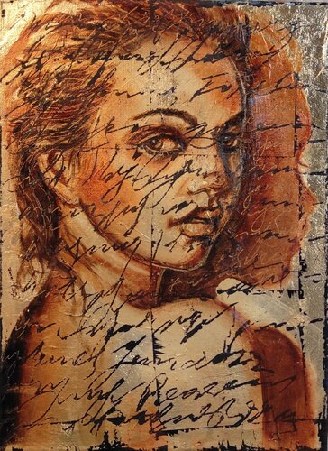 "Golden touch" by Elena Kraft, Painting for Sale on Select