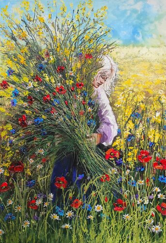 "BUNCH OF HAPPINESS" by Elena Kraft, Painting for Sale on Select