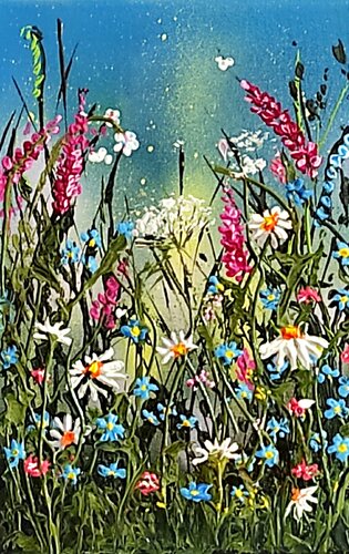 "FLOWERS MOOD" by Elena Kraft, Painting for Sale on Select
