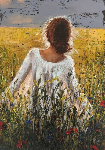 "Towards the Sun" by Elena Kraft, Painting for Sale on Select