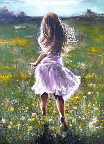 "WEIGHTLESS" by Elena Kraft, Painting for Sale on Select