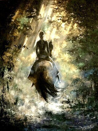 "ROMEO AND JULIA " by Elena Kraft, Painting for Sale on Select