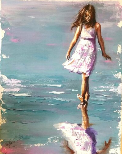 "SUMMER BREEZE" by Elena Kraft, Painting for Sale on Select