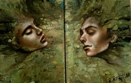"ATTRACTIONS " by Elena Kraft, Painting for Sale on Select