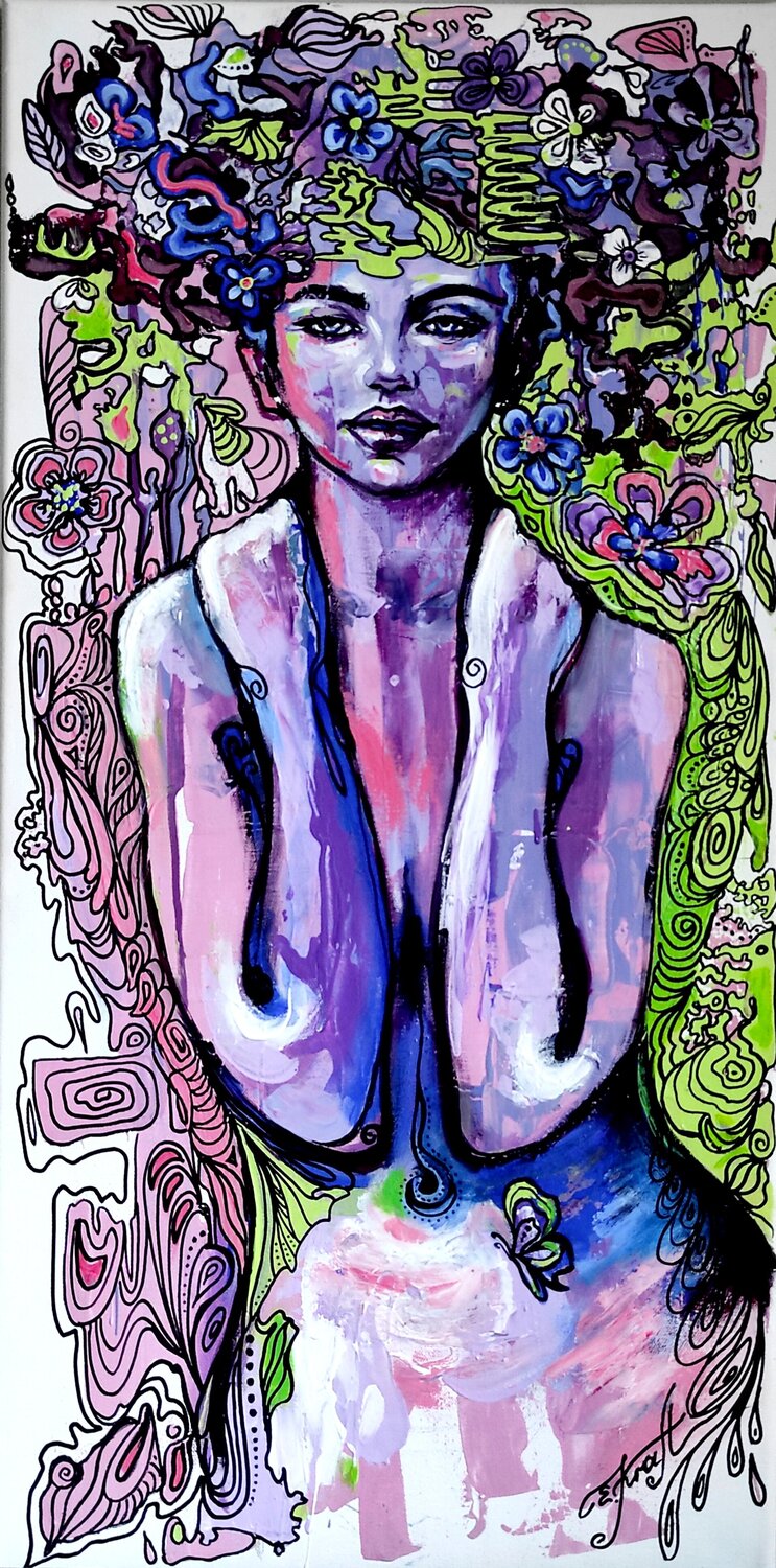 "Сhloe II" Elena Kraft Original painting for sale