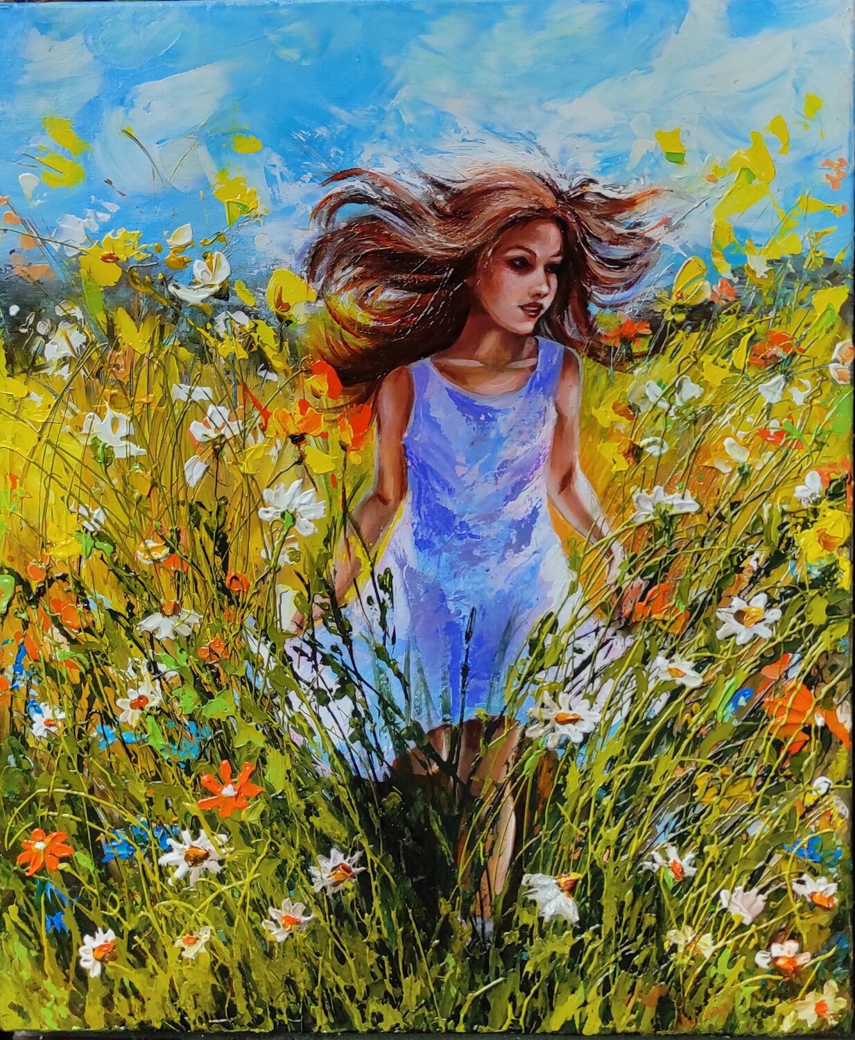 "Ginger Fun" Elena Kraft Original painting for sale