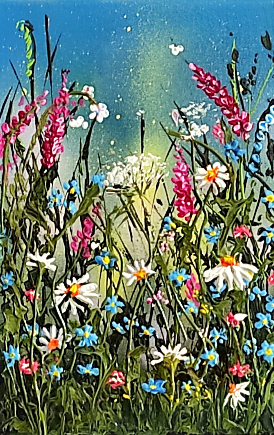 "FLOWERS MOOD" Elena Kraft Original painting for sale