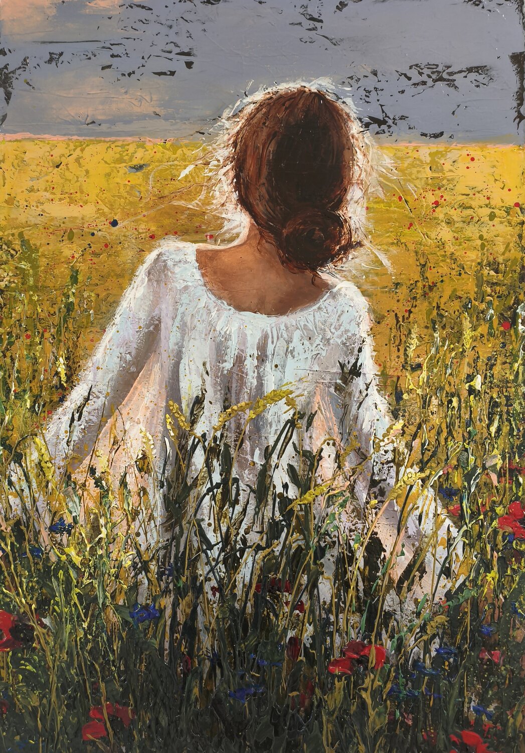 "Towards the Sun" Elena Kraft Original painting for sale