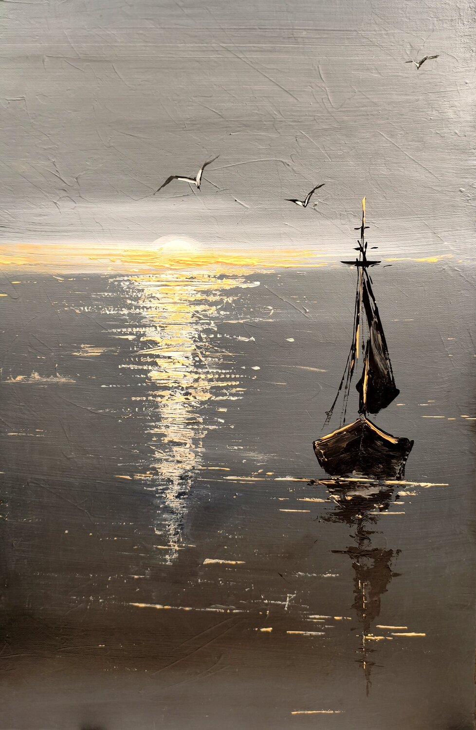 "When the Light Comes" Elena Kraft Original painting for sale